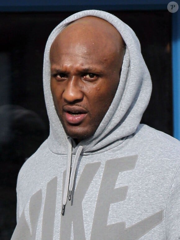 Exclusif - Lamar Odom le 20 novembre 2013 à l'Université de Rhode Island à Providence