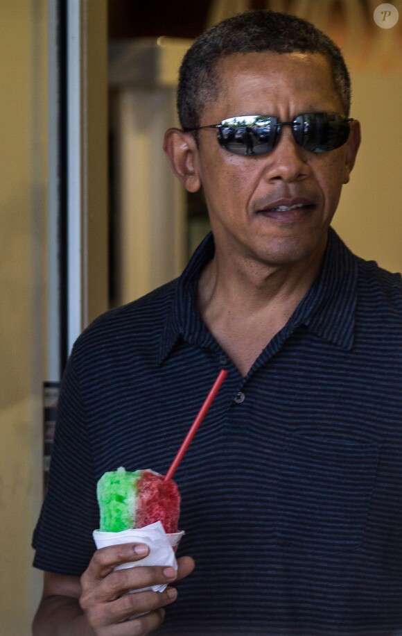 Barack Obama à Kailua Beach Center, le 31 décembre 2013.