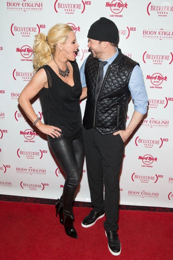 Jenny McCarthy et Donnie Wahlberg à Las Vegas, le 30 novembre 2013.