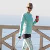 Exclusif - Heidi Klum, détendue sous le soleil de Santa Monica. Le 28 décembre 2013.