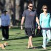 Exclusif - Heidi Klum et son compagnon Martin Kristen profitent d'une journée ensoleillée à Santa Monica. Le 28 décembre 2013.
