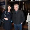 Claude Lelouch et sa compagne Valérie Perrin assistaient à la générale de la pièce "Love letters", qui réunit Anouk Aimée et Gérard Depardieu, au Théâtre Antoine à Paris, le 4 janvier 2014.