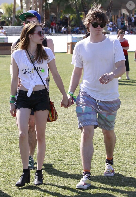 Emma Roberts, Evan Peters à Coachella le 13 avril 2013.