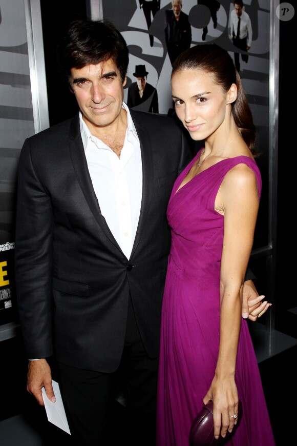 David Copperfield et Chloé Gosselin à New York le 21 mai 2013.