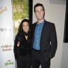 Pablo Schreiber et son épouse Jessica à New York, le 2 février 2010.