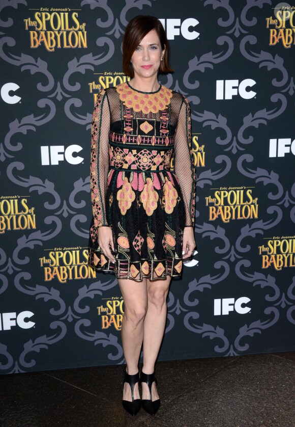Kristen Wiig lors de la première de la série The Spoils Of Babylon au DGA Theater à Los Angeles, le 7 janvier 2014.
