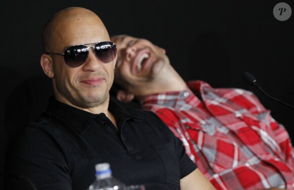 Vin Diesel et Paul Walker à Marseille en avril 2011.