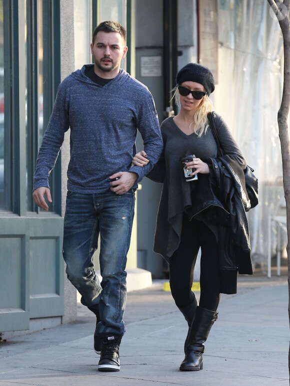 Exclusif - Christina Aguilera fait du shopping avec Matthew Rutler à West Hollywood, le 8 janvier 2014.