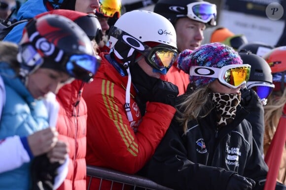 Paul-Henri De Le Rue et Claire Chapotot lors des championnats du monde de snowboard à Stoneham, le 26 janvier 2013