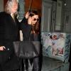 Victoria Beckham quitte le Metropolitan Museum of Art à New York, le 11 janvier 2014.