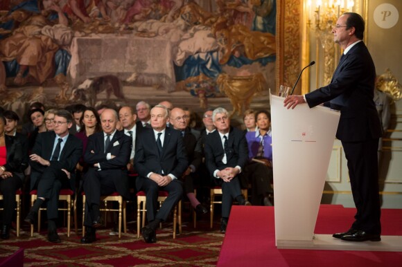 Conférence de rpesse de l'Elysée, le 14 janvier 2014. 