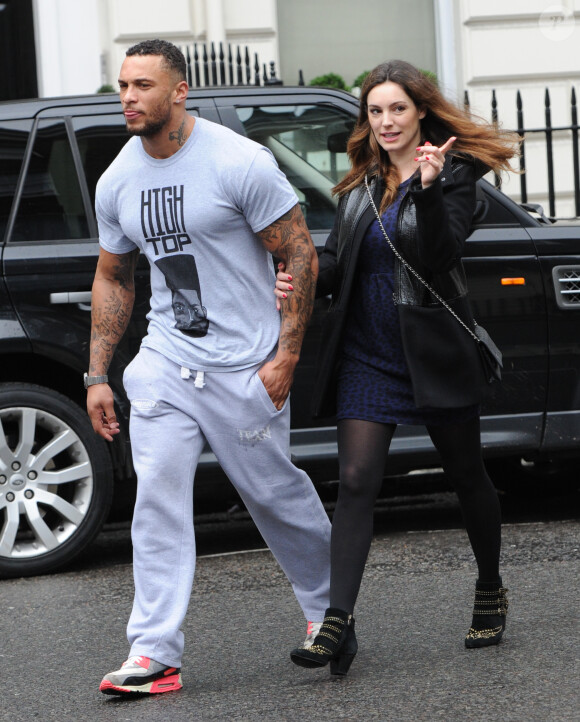 David McIntosh et Kelly Brook, de sortie à Londres. Le 15 janvier 2014.