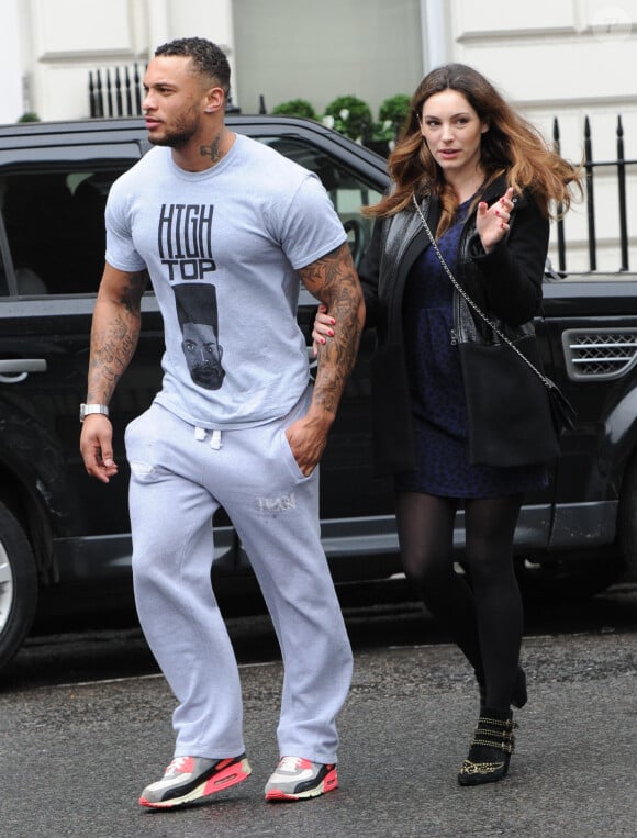 David McIntosh et Kelly Brook, de sortie à Londres. Le 15 janvier 2014.