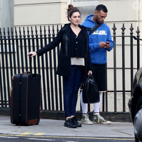David McIntosh et Kelly Brook à Londres, le 13 janvier 2014.