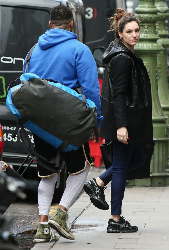 David McIntosh et Kelly Brook à Londres, le 13 janvier 2014.