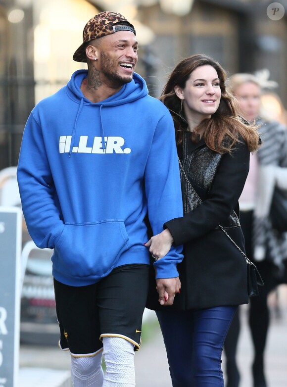 David McIntosh et Kelly Brook à Londres, le 13 janvier 2014.
