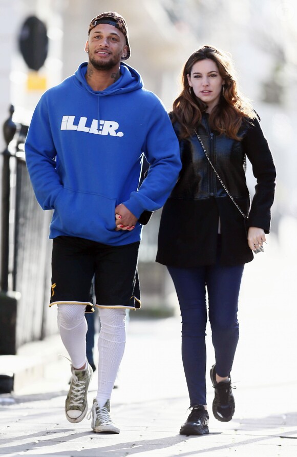 David McIntosh et Kelly Brook à Londres, le 13 janvier 2014.