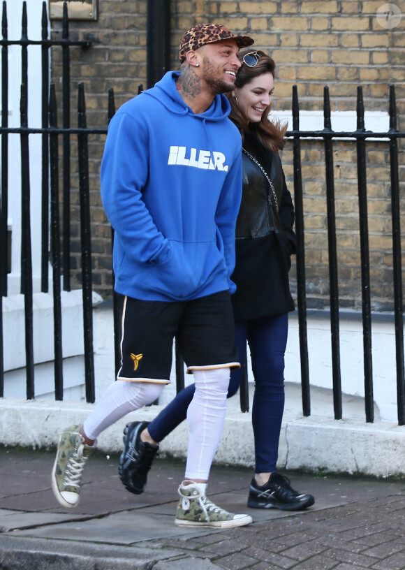 David McIntosh et Kelly Brook à Londres, le 13 janvier 2014.