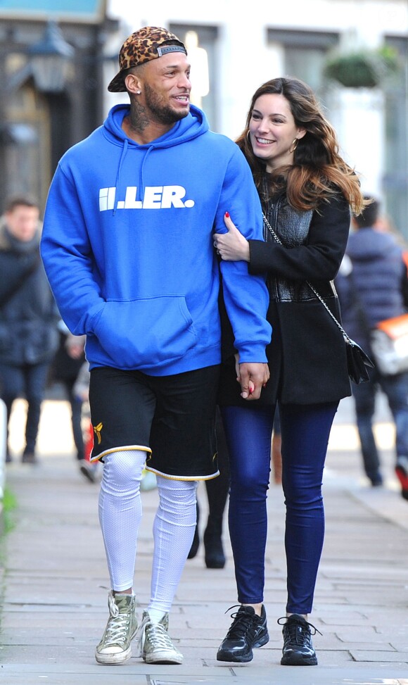 David McIntosh et Kelly Brook à Londres, le 13 janvier 2014.