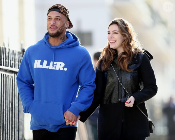David McIntosh et Kelly Brook à Londres, le 13 janvier 2014.