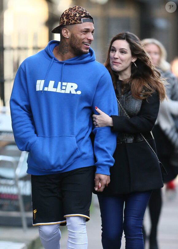 David McIntosh et Kelly Brook à Londres, le 13 janvier 2014.