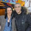 Samy Naceri et sa compagne Audrey lors de l'inauguration de la 50eme édition de la Foire du Trône à Paris le 29 mars 2013