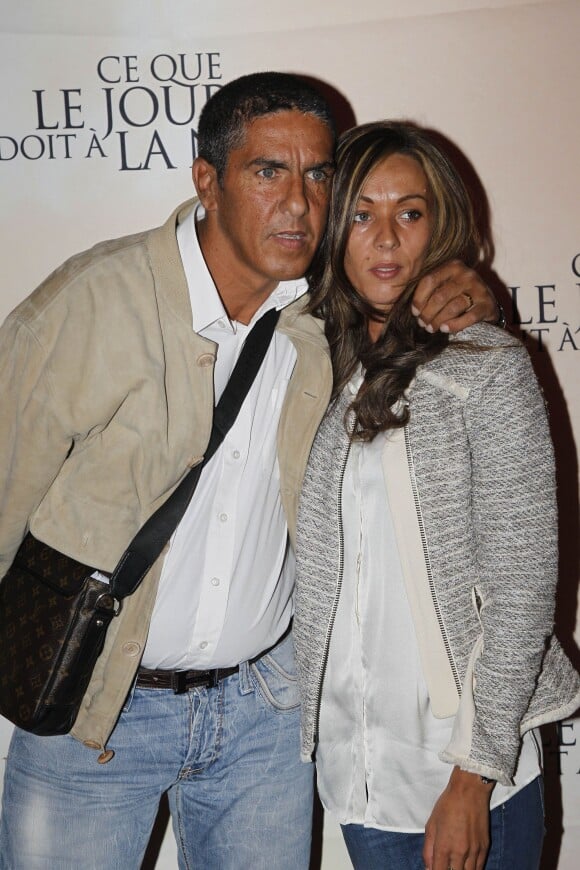 Samy Naceri et sa compagne Audrey à Paris le 3 septembre 2012