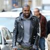 Exclusif - Kanye West, de retour à Paris, s'accorde une petite virée shopping. Le 16 janvier 2014.