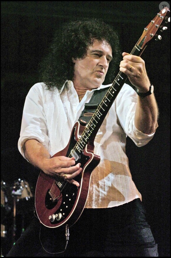 Brian May à Londres le 12 janvier 2005. 