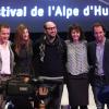 Dany Boon, Alice Pol, Kad Merad, Valérie Bonneton et Stéphane de Groodt lors de l'ouverture du Festival du film de comédie de l'Alpe d'Huez le 15 Janvier 2014