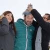 Alice Pol, Kad Merad et Dany Boon au Festival du film de comédie de l'Alpe d'Huez le 16 Janvier 2014