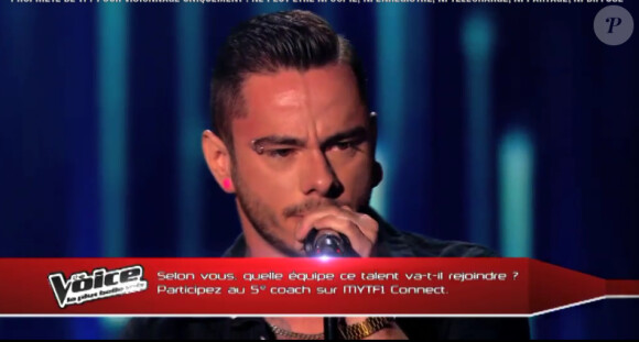 Maximilien dans The Voice 3, le samedi 18 janvier 2014 sur TF1