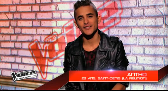 Antho dans The Voice 3, le samedi 18 janvier 2014 sur TF1