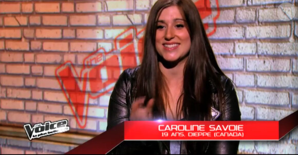 Caroline Savoie dans The Voice 3, le samedi 18 janvier 2014 sur TF1