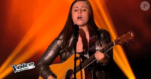 Caroline Savoie dans The Voice 3, le samedi 18 janvier 2014 sur TF1