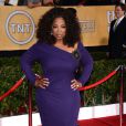 Oprah Winfrey aux Screen Actors Guild Awards, Shrine Auditorium, Los Angeles, le 18 janvier 2014.