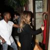 Kim Kardashian et  Kanye West retrouve leur cantine préférée ! Le couple a dîné chez Ferdi, dans le centre de Paris, le 18 janvier 2014. et sa compagne