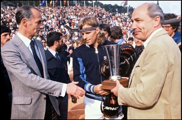 Björn Borg vainqueur du tournoi de Monte-Carlo le 4 avril 1980. 