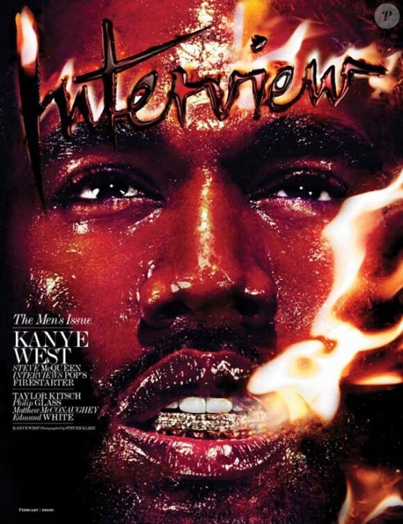 Kanye West en couverture du magazine Interview de février 2013. Photo par Steven Klein.