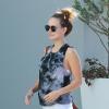 Olivia Wilde (enceinte) se rend a son cours de gym à West Hollywood, le 15 janvier 2014.