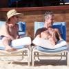Matt Bomer et son boyfriend Simon Halls à Los Cabos pour les 50 ans de ce dernier le 18 janvier 2014.