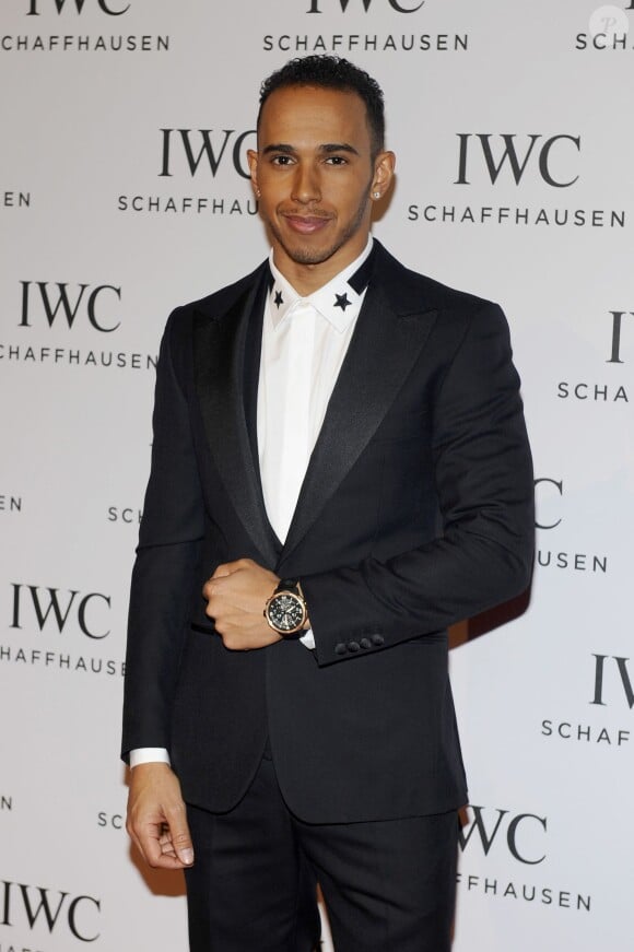 Lewis Hamilton - Gala "Inside The Wave" de la marque IWC Schaffhausen à l'occasion du Salon International de la Haute Horlogerie à Genève le 21 janvier 2014.