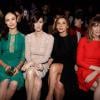 Olga Kurylenko, Paz Vega, Clotilde Courau et Marie-Josee Croze assises au premier rang du Défilé Elie Saab Haute Couture printemps/été 2014 organisé à Paris le 22 janvier 2014