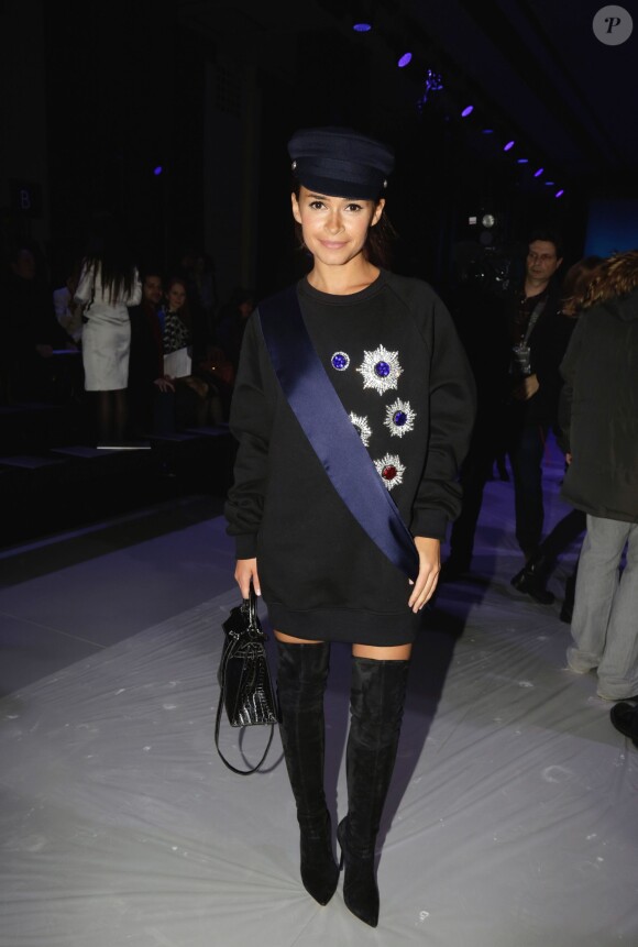 Miroslava Duma assiste au défilé Elie Saab Haute Couture printemps/été 2014 organisé à Paris le 22 janvier 2014