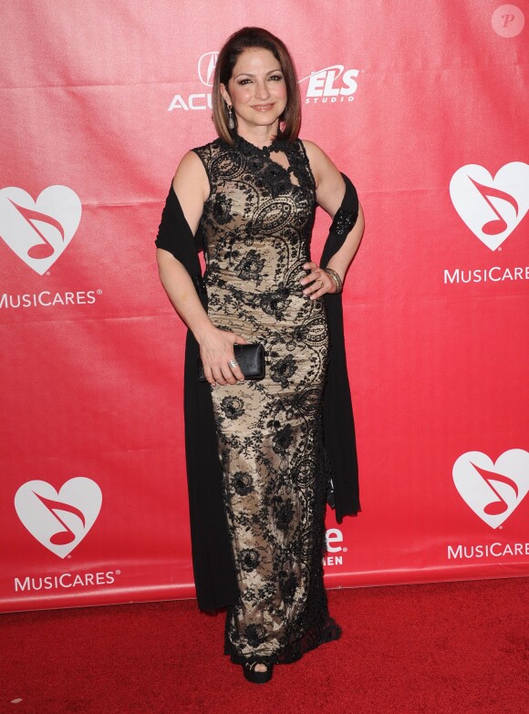Gloria Estefan lors du gala MusiCares Person of the year à Los Angeles, le 24 janvier 2014.
