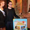 Miss Picardie 2013 Manon Beurey, le chanteur Olympe (The Voice saison 2)et Joyce Jonathan participent au gala de charite 'Pieces Jaunes' au Chateau de Compiegne le 24 janvier 2014.24/01/2014 - Compiegne