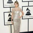 Taylor Swift sur le tapis rouge de la 56eme cérémonie des Grammy Awards à Los Angeles, le 26 janvier 2014.
