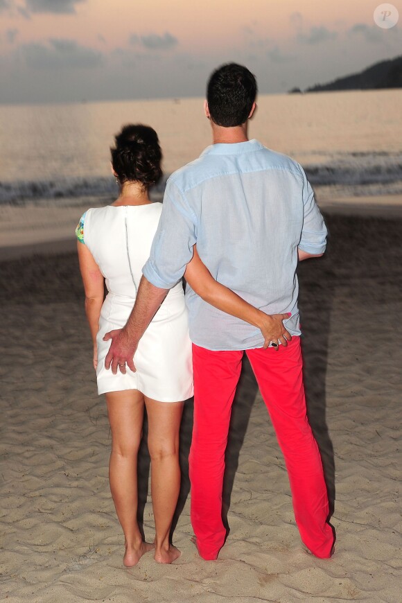 Tiffani Thiessen a fêté ses 40 ans, au Mexique, le 25 janvier 2014 avec son mari Brady Smith.