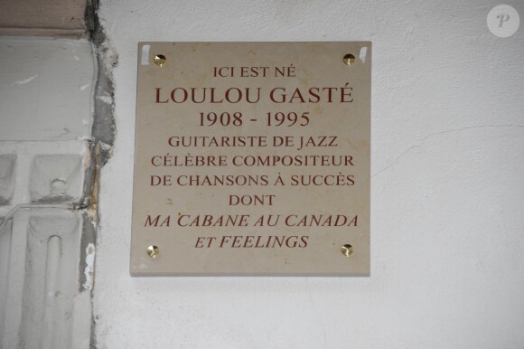 Inauguration d'une plaque hommage à Loulou Gasté dans le 17e arrondissement de Paris le 29 janvier 2014