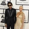 Wiz Khalifa et sa femme Amber Rose lors des Grammy Awards à Los Angeles, le 26 janvier 2014.